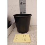 Plast Pot Black Ø18 h17cm