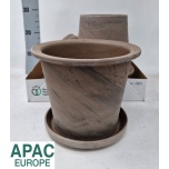 Cer Pot Brown Ø25cm