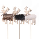 Stick Reindeer Põhjapõder Harry Ø10cm White 10cm