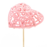 Stick Heart Süda Baroque Ø7cm Pink 50cm