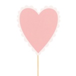 Stick Heart Süda Lacey Ø8cm Pink 50cm