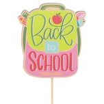 Stick Back 2 School Backpack Ø8cm Green 50cm (tk)