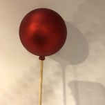 Christmas ball stick matt red
