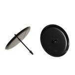 Candle Holder Küünla Alus Ø7cm + pick Black 4pcs (pk)