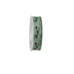 Pael Pattberg MERAN TAFT Green on Taupe 20-m-roll 25 mm