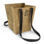 Bag Elegant News Black/Natural - M - (12,5x16,3x18,1cm) 1TK