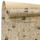 Kraft Print Paber News Black/Natural 0,79x40m