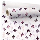 Kraft Paber Floraison white 0.80x40 m Butterfly