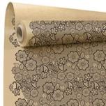 Kraft Print Paber Embroidery Black/Natural 0,80x40m