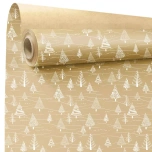 Kraft Print Paber Isidore Christmas White/Natural 0,79x40m