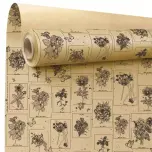 Kraft Print Paber Curiosity Black/Natural 0,80x40m