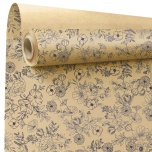 Kraft Print Paber Blooming Violet/Natural 0,79x40m