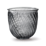Glass Pot Justin Anthracite Ø12 h12cm	