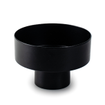 Candle Holder Wide Black metal Ø7(3,5) h5cm