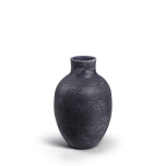 Vase Ceramics Bottle Natan Black Ø16 h25cm