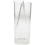Vase Glass Clear 9,3x8x21cm