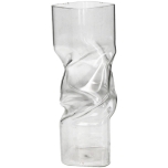 Vase Glass Clear 9,5x9,5x25cm