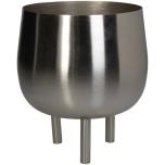 Planter Silver 18x18x19cm