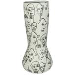 Vase Faces Black 41x19x19cm