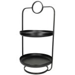 Etagere Metal Black 2 tier 31x30x60cm