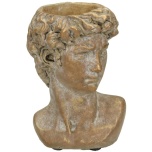 Planter David Concrete Gold 9.5x9x14.5cm