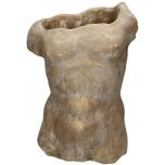 Planter Torso Concrete Gold 20.5x13x29cm