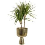 Planter Aluminium Gold 34x24x24cm