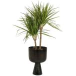 Planter Aluminium Black 34x24x24cm