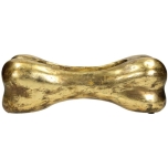 Planter Dog Bone Gold 12x14x36cm
