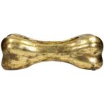 Planter Dog Bone Polyresin Gold 12x14x36cm