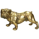 Planter Dog Polyresin Gold 36.8x17x20.3cm