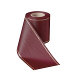 Matusepael - Präge-Moiré - Rand-Z-Ranke-Gold 25m Kardinalrot 100mm