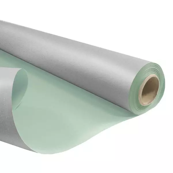 Kraft DuoMetallic Paber Silver/Green 0,79x40m