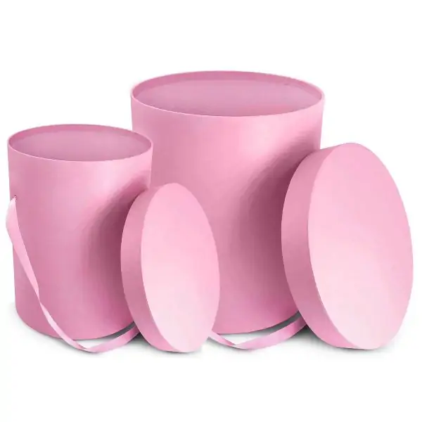 Pandore Box Classic Round Pink (Ø19x20 & Ø13x17cm) 2TK